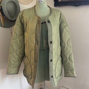 Abercrombie and fitch Olive Quilted Women's Jacket